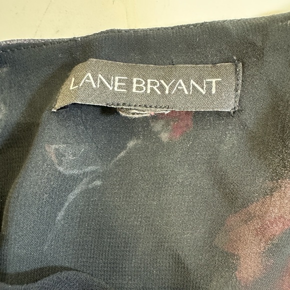 Women Lane Bryant flowy floral blouse sz xl - Picture 6 of 6